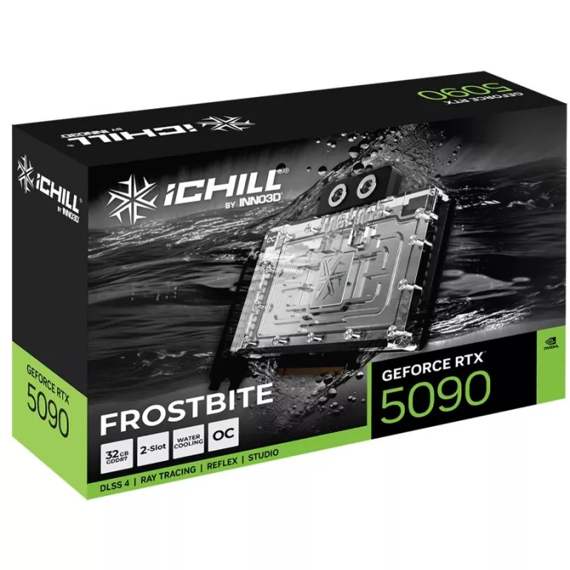 Tarjeta gráfica INNO3D GeForce RTX 5090 iCHILL Frostbite 32GB GDDR7