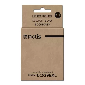 Cartucho de tinta ACTIS KB-529Bk compatible para Brother, negro pigmentado, 58 ml, rendimiento estándar, pack individual