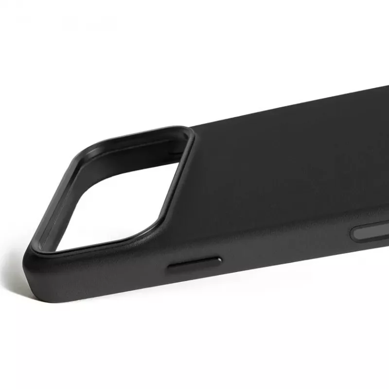 Mujjo Full Leather Case funda para iPhone 17 Pro Max negro