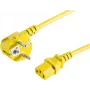 Cable de alimentación amarillo S/CONN 09-05052 5 m CEE7/7 conector hembra C13