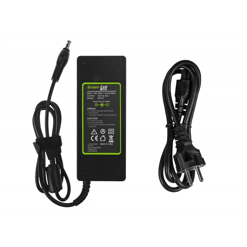 Green Cell AD21P fuente de alimentación para interiores 90 W negra