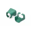 DIGITUS - Clips para cables con codificación por colores - para cables de parcheo - verde (paquete de 100) (A-CC-G)