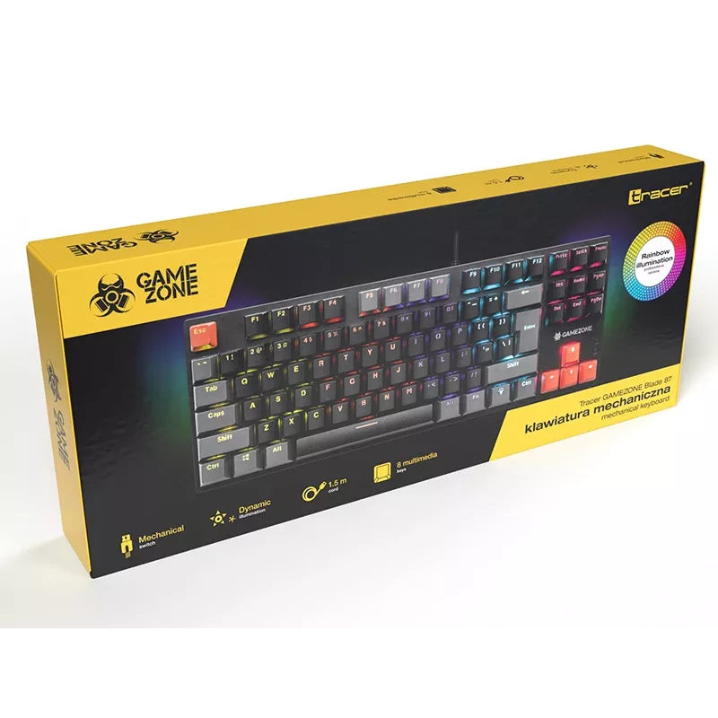 Teclado mecánico TRACER GAMEZONE Blade 87
