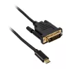 Akasa cable adaptador de USB Type-C a DVI, negro (AK-CBCA10-18BK)
