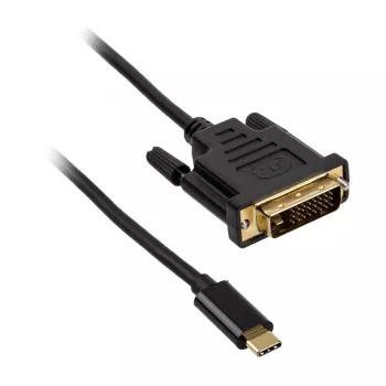 Akasa cable adaptador de USB Type-C a DVI, negro (AK-CBCA10-18BK)