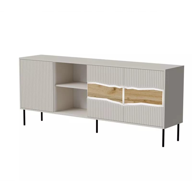 Cómoda Cama INSERTO 3D1W 190x40x80 cashmere + LED