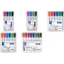 Rotulador para pizarra blanca Staedtler Lumocolor 351, punta redonda 2,0 mm, tinta borrable en seco, negro