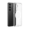 Funda MagSafe transparente Crong para Samsung S25+ (modelo CRGCSHMSGS25PTRS) — cubierta protectora transparente para el teléfono