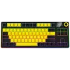 LORGAR KBP70TKLW, Teclado gaming mecánico TKL inalámbrico Pro, Negro/Amarillo, distribución EN