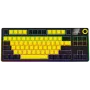 LORGAR KBP70TKLW, Teclado gaming mecánico TKL inalámbrico Pro, Negro/Amarillo, distribución EN