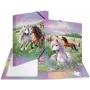Carpeta con goma HERMA A4 cartón Pferdewelt