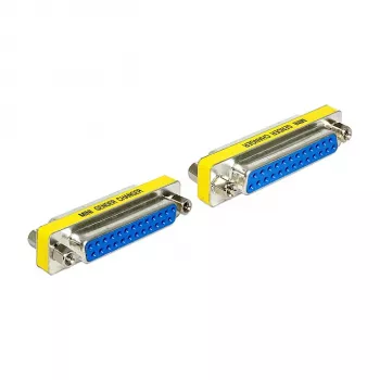 Cambiador de género DeLOCK 65483 Sub-D 25 azul plata amarillo