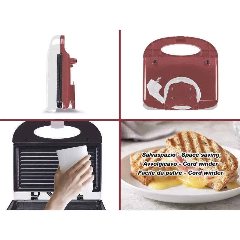 Tostadora Beper P101TOS010, tostadora eléctrica de 2 rebanadas con control de tostado ajustable