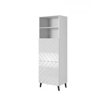 Armario ABETO 60x40x176.5 cm blanco/blanco brillo