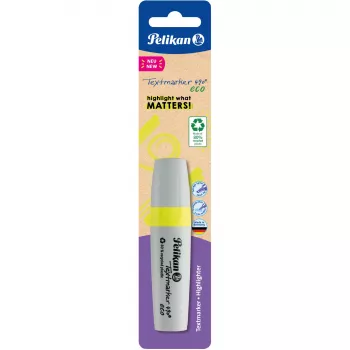 Rotulador fluorescente Pelikan 490 eco rotulador punta biselada amarillo