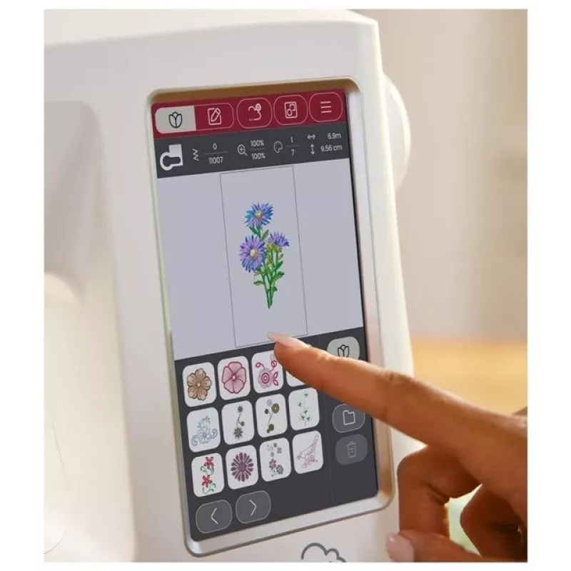 SINGER máquina de coser y bordar SE 9185 WiFi — máquina doméstica multifunción con función de bordado integrada y conectividad WLAN