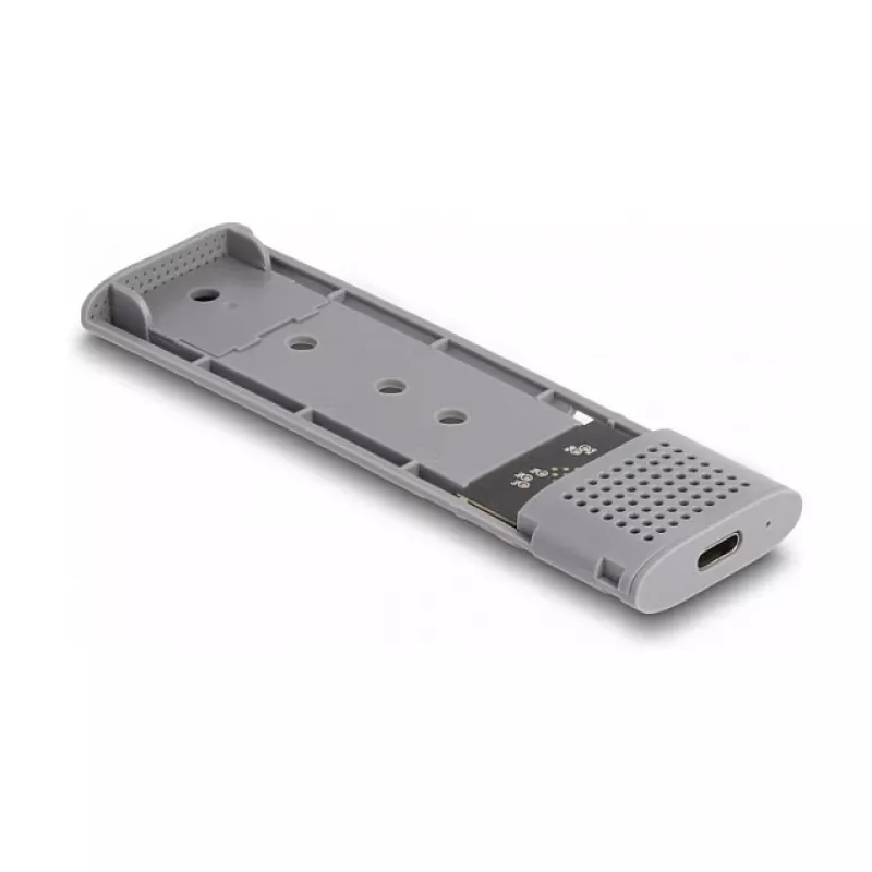 Carcasa para SSD DeLOCK externa USB Type-C combo para M.2 NVMe PCIe o SATA SSD sin herramientas