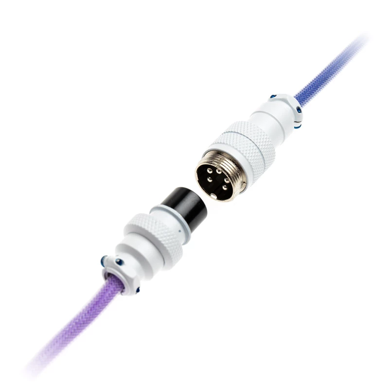 Cable en espiral Ducky Premicord Afterglow, USB Type-C a Type-A - 1,8 m