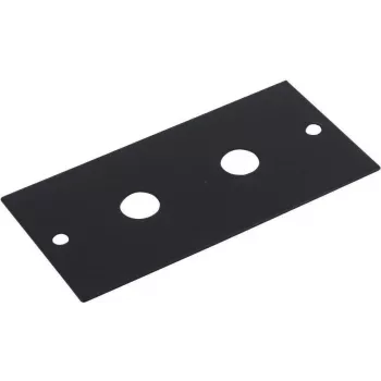 Omnitronic 30050045 módulo de panel rack 2U con 2 conectores jack, 44x88 mm