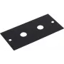 Omnitronic 30050045 módulo de panel rack 2U con 2 conectores jack, 44x88 mm