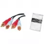 shiverpeaks cable / adaptador - 2 x RCA - conector macho - 2 x RCA - conector macho - recto - recto (BS40502)