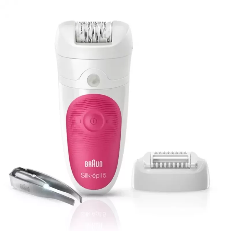Depiladora Braun Silk-epil 5 5-500 SensoSmart, rosa/blanca
