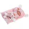 Muñeca 73860 muñeca bebé Nica sobre manta rosa 38 cm Llorens