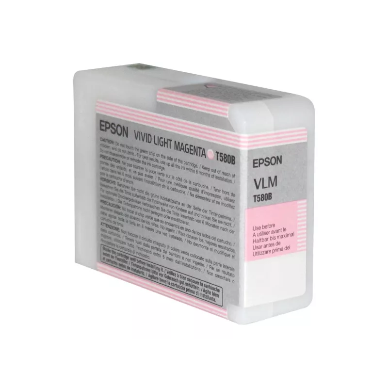 Epson Singlepack Vivid Light Magenta T580B00, Vivid light Magenta, tinta pigmentada, 80 ml, 1 ud.
