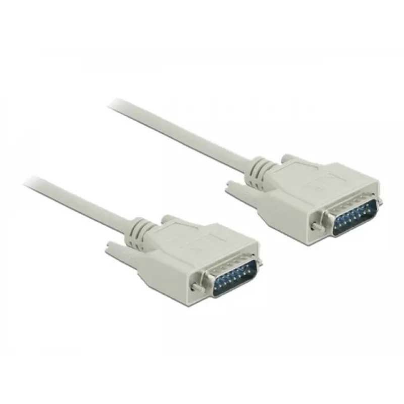 Cable serie DeLOCK 85975 beige 1m Sub-D15