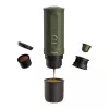 Cafetera OUTIN Outin Nano negra, verde — café molido, 20 bar, batería de 7500 mAh, 0,67 kg