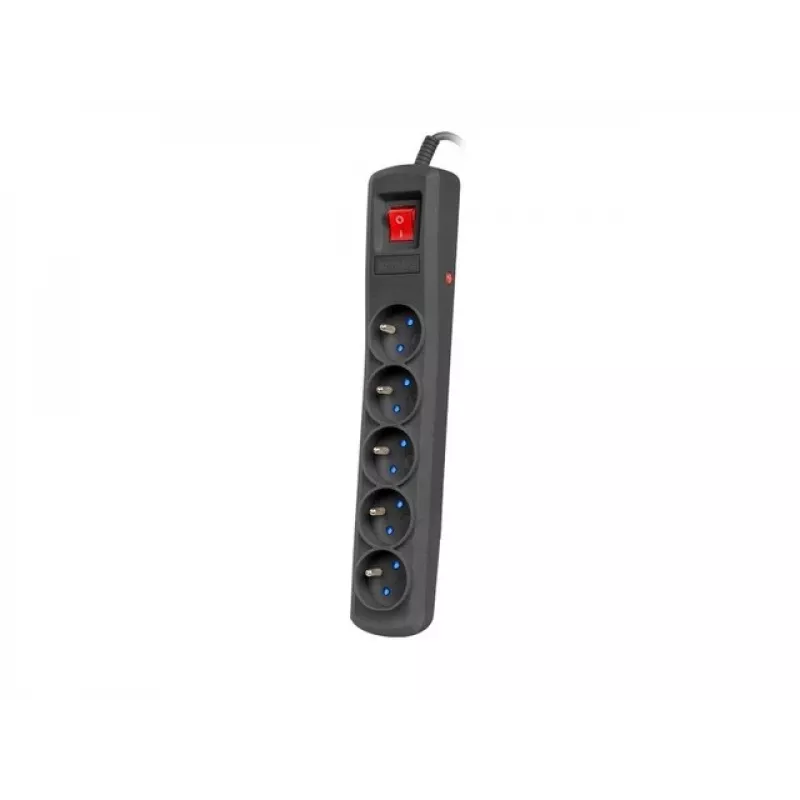 Regleta de enchufes ARMAC R5 1,5 m negra – modelo R5/CZ/15 con cable de 1,5 m