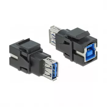 Módulo Keystone DeLOCK 86395 plano negro USB A