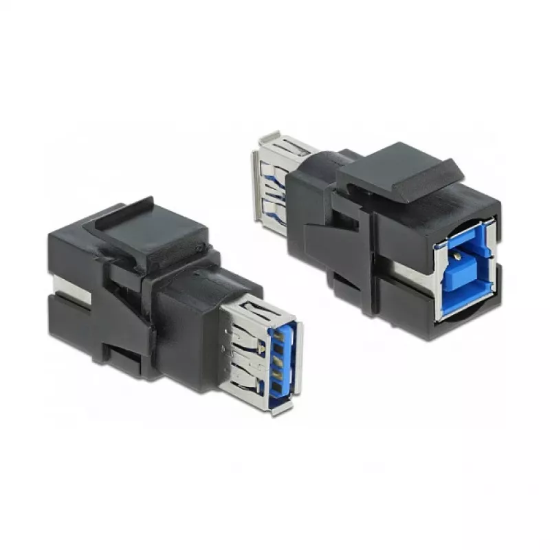 Módulo Keystone DeLOCK 86395 plano negro USB A