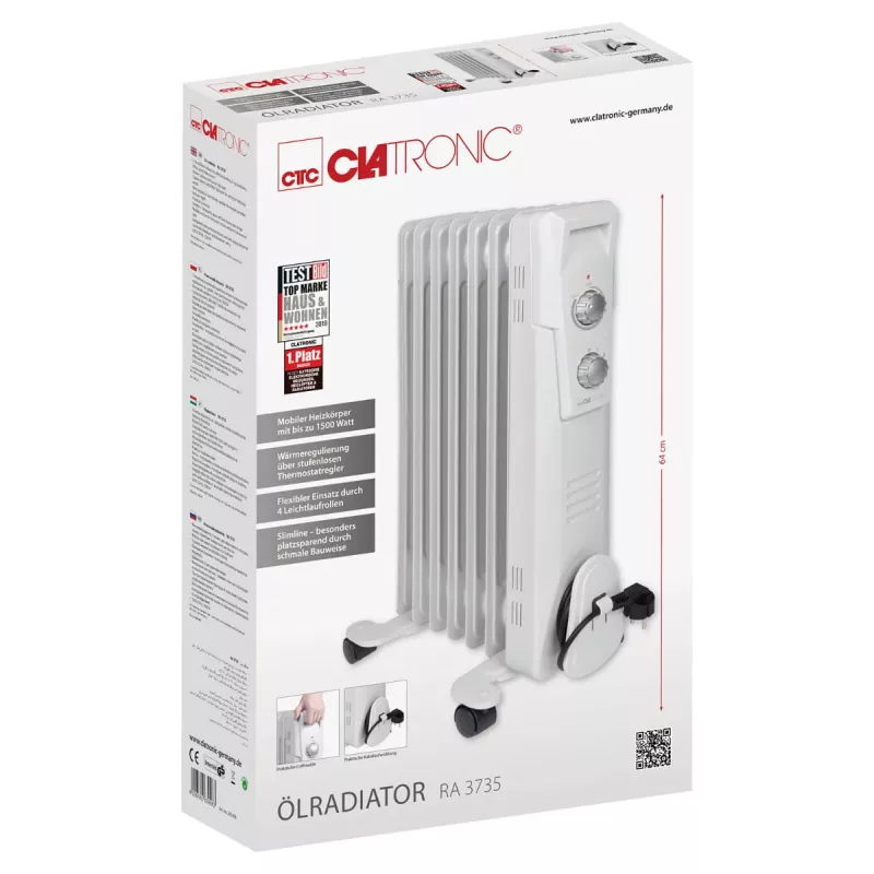Radiador de aceite Clatronic RA 3735