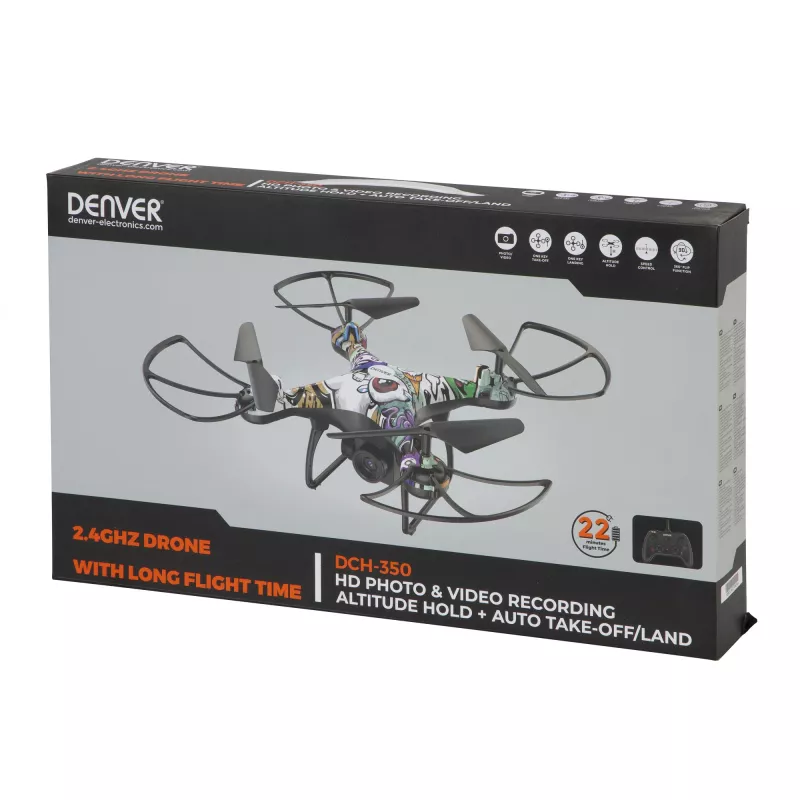 Dron Denver 2,4 GHz con cámara HD y mantenimiento de altitud
