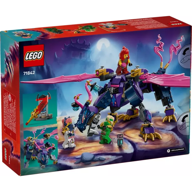 Juguete de construcción LEGO NINJAGO 71842 Rontu el dragón maestro — 381 piezas, 4 minifiguras, modelo de exposición 130 mm