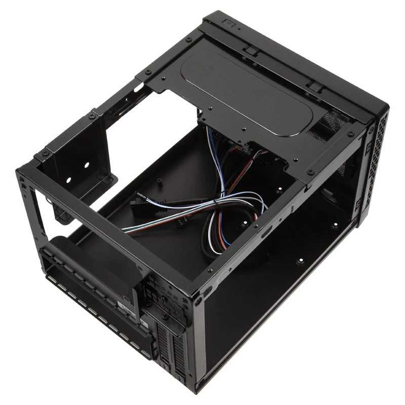 SilverStone SUGO 13 - Desktop - Mini-DTX - sin fuente de alimentación (AT / PS/2) - Negro - USB/Audio (SST-SG13B-Q)