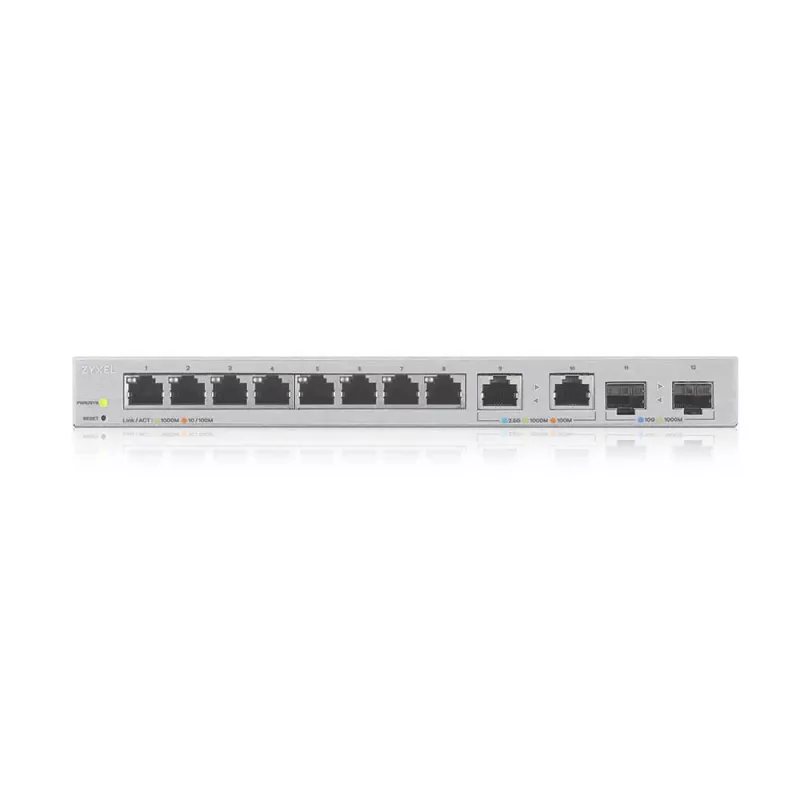 Zyxel XGS1210-12-ZZ0102F Switch de red gestionado Gigabit Ethernet (10/100/1000) gris