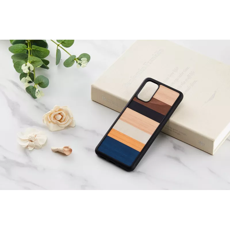 Funda para móvil man and wood Galaxy S20+ negra – cubierta trasera protectora para Samsung Galaxy S20+