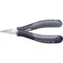 Pinza de agarre electrónica ESD KNIPEX – Pinza de precisión para trabajos de montaje finos, p. ej. en electrónica y mecánica de precisión – para agarrar, sujetar y doblar – versión El