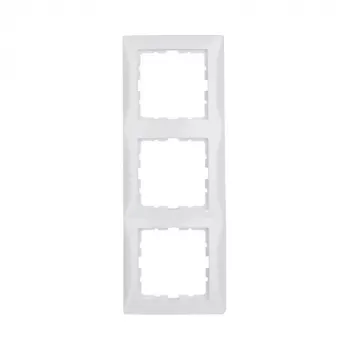 Berker S.1 10138989 marco 3 elementos, blanco polar brillante