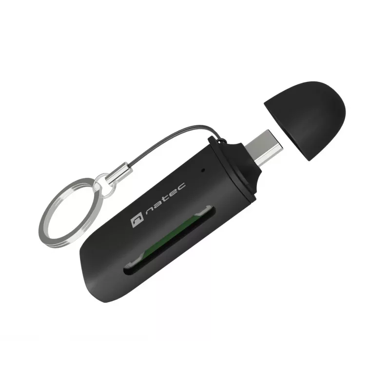 Lector de tarjetas NATEC SCARAB C SD/Micro SD USB 3.2 Gen 1 Negro (NCZ-2365)