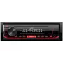 Receptor multimedia digital para coche JVC KD-X162 1 DIN, 200 W, DAC de 24 bits, FLAC/MP3/WAV/WMA, USB frontal Type-A, 3,5 mm, LCD 2 líneas, Negro
