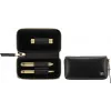 ZWILLING Twinox Gold Edition 97746-004-0 set de manicura, estuche de piel negro, 3 piezas