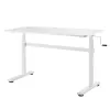 Escritorio Ergo Office regulable en altura manualmente, máx. 40 kg, altura máx. 117 cm, con tablero para trabajar de pie y sentado, ER-401 W