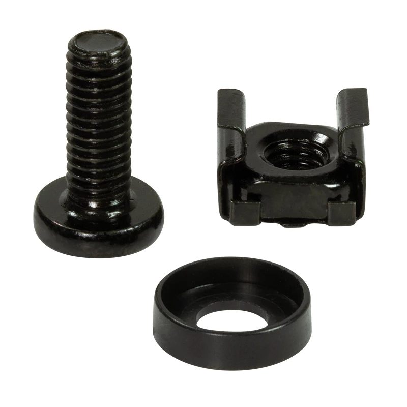 Juego de tornillos LOGILINK AC116 — 50 tornillos negros para accesorios de rack