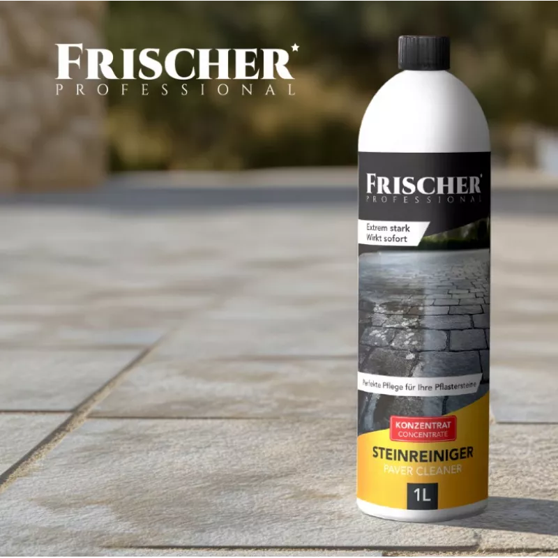 Limpiador para adoquines y piedra natural FRISCHER 1000 ml fórmula concentrada