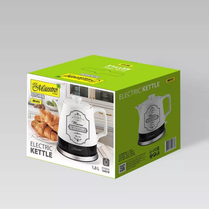 Hervidor Feel-Maestro MR-072 1,2 L blanco 1200 W