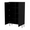 Armario de almacenaje Cama Meble PALAZZO BIS 100x39x166 negro mate, de suelo a pared