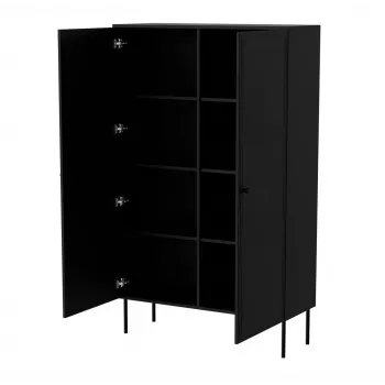 Armario de almacenaje Cama Meble PALAZZO BIS 100x39x166 negro mate, de suelo a pared